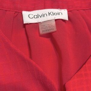 Calvin Klein pink sleeveless blouse